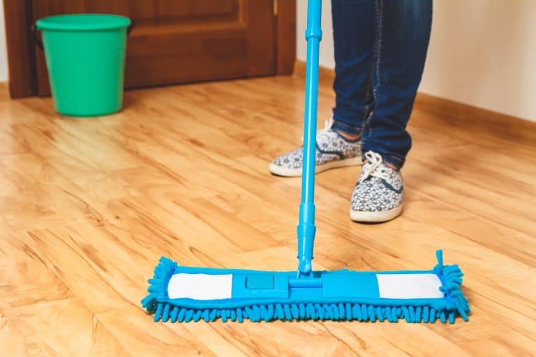cleaning hardwood floor