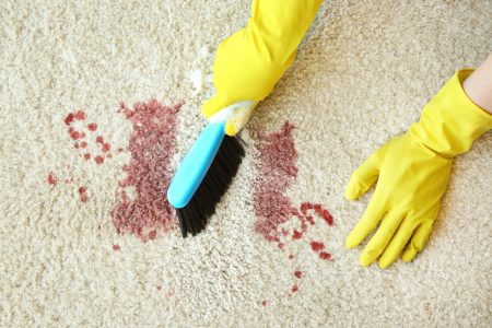 Cleaning blood out of carpet