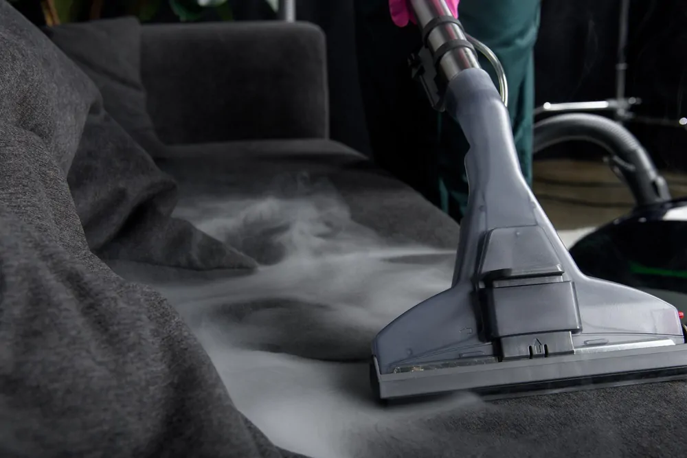 Steam cleaning upholstery