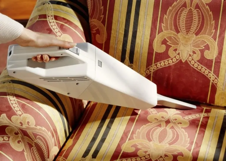 Vacuum cleaning upholstery
