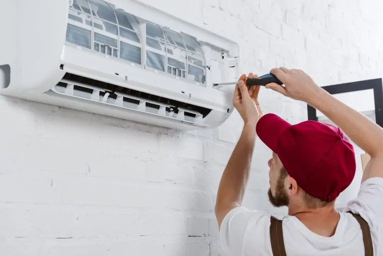 Changing air filter of AC
