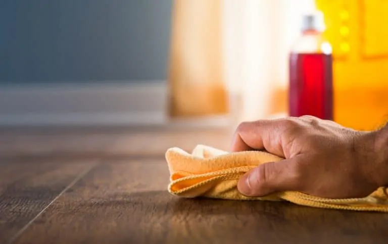 Removing mold from wood floor