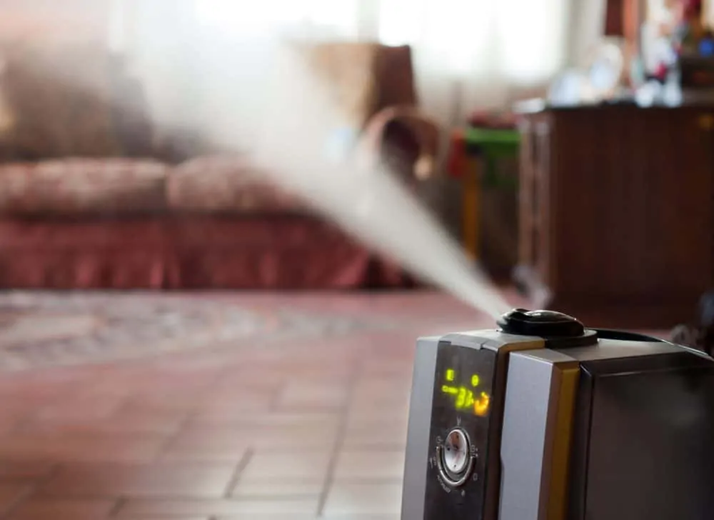 Humidifier on the floor