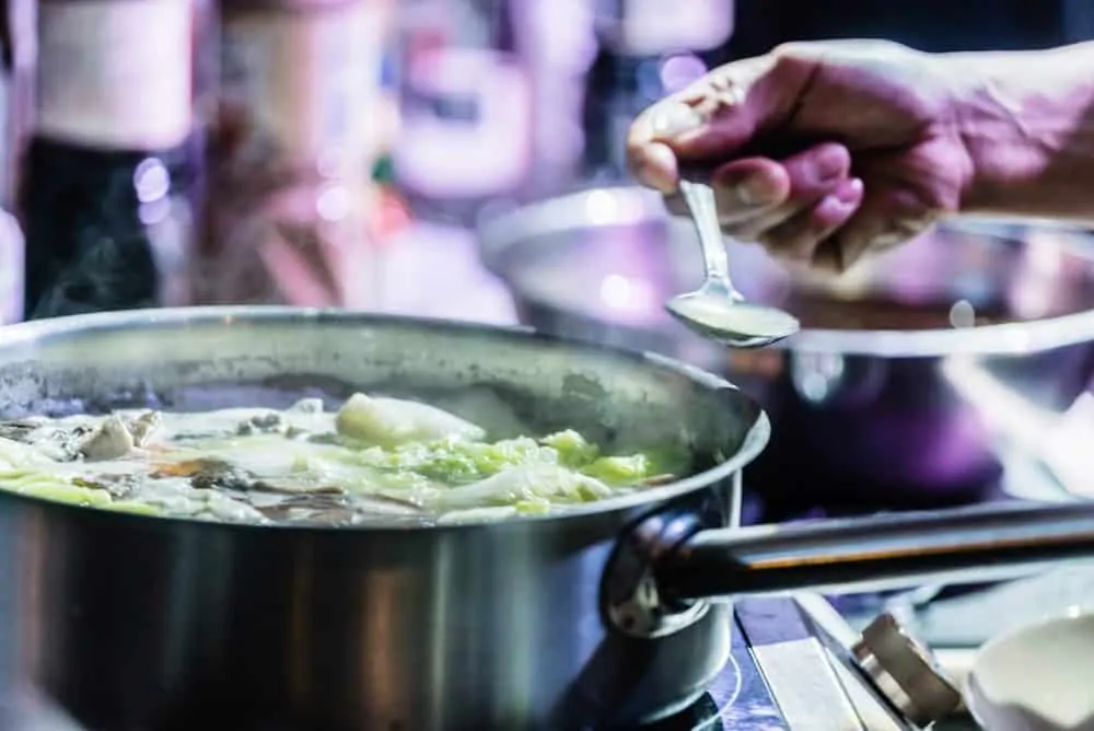 Cooking in pot without a lid