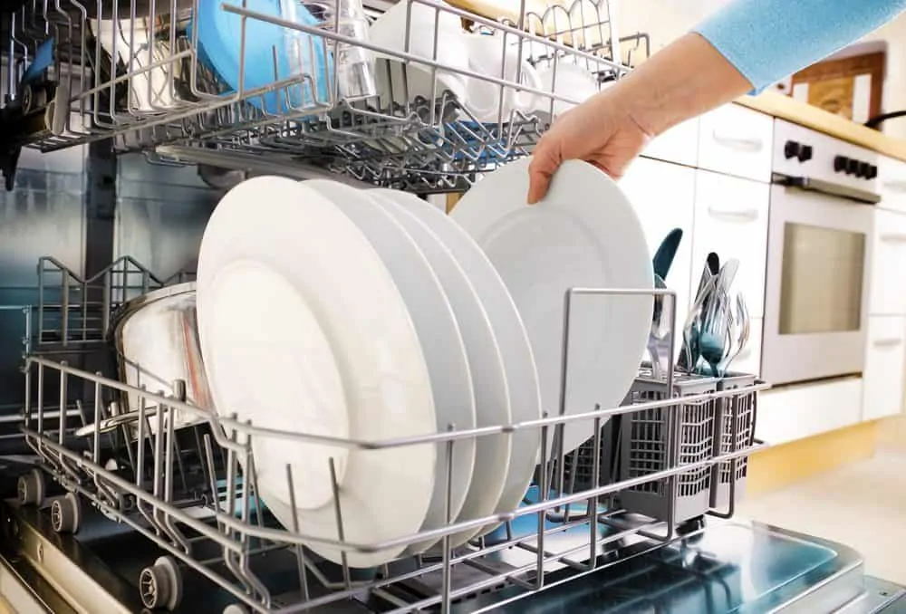 Open dishwasher