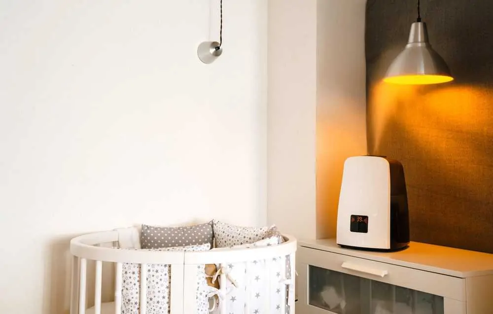 Humidifier in baby nurser