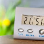 Hygrometer measuring temperature and humidity