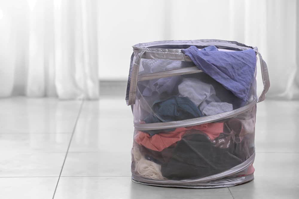 Large Polyester Single Laundry Bags Pop Up Bag Home Storage Basket Hamper JVL BN 