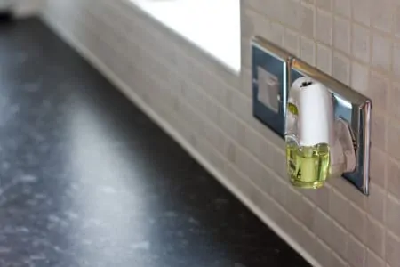 Plug in air freshener in a wall socket