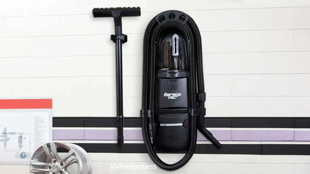 Photo of the GarageVac GH120-E Wall-Mounted Garage Vacuum