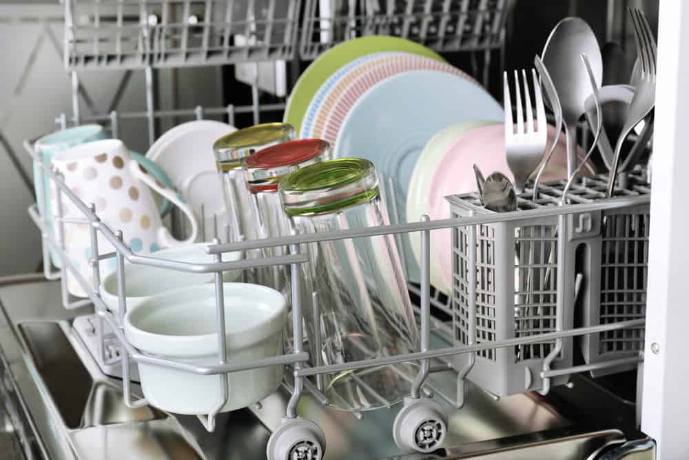 A clean dishwasher