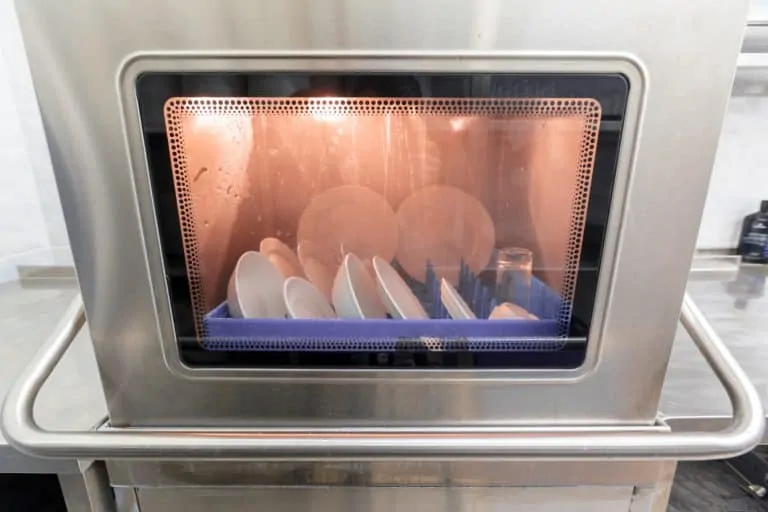 Professional kitchen dishwasher