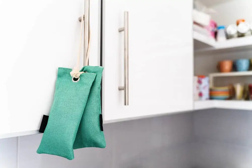 Charcoal hanging in kitchen