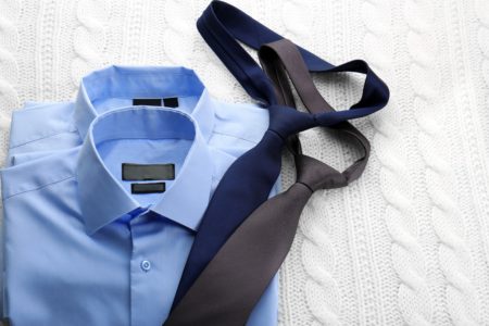 Men's dress shirt with tie