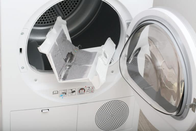 Dryer lint filter full of lint