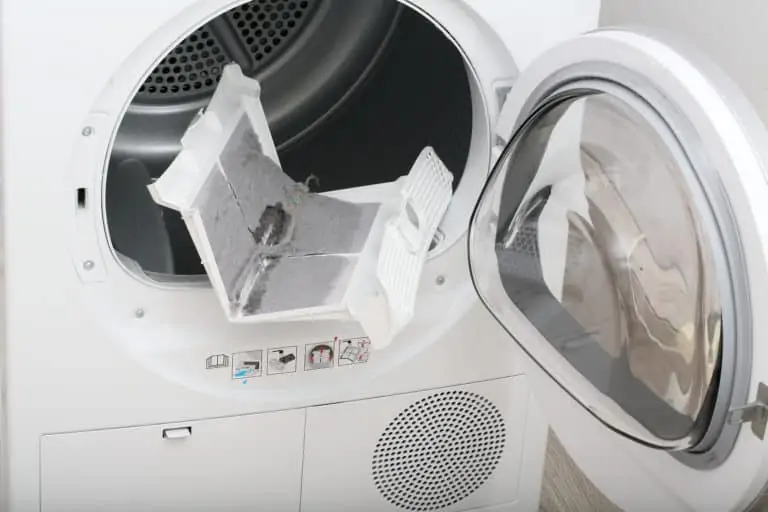 Dryer lint filter full of lint