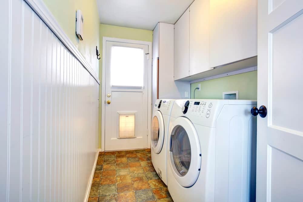 Small laundry room with washing machines