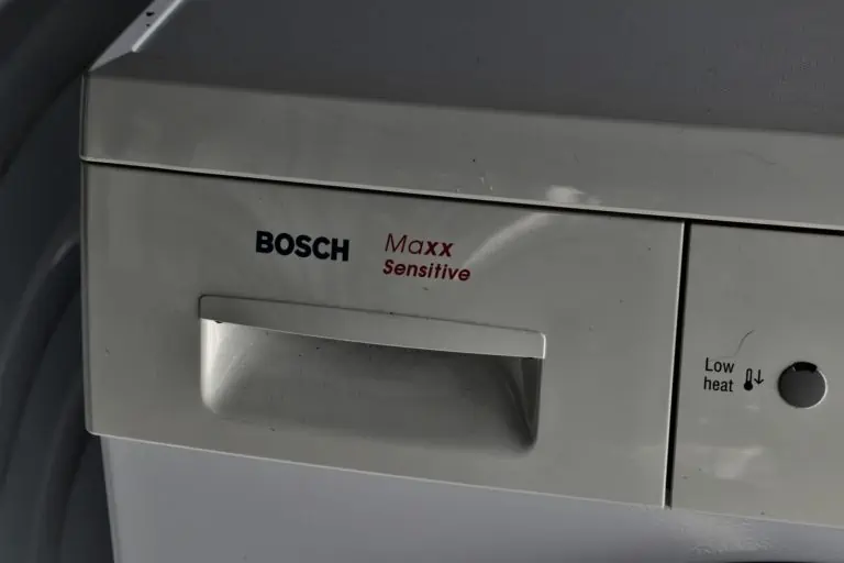 Close-up image of bosch washer