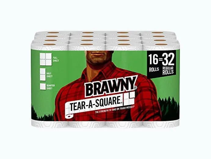 Product Image of the Brawny Tear-A-Square Paper Towels