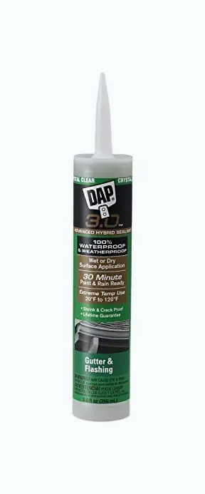 Product Image of the DAP Crystal Clear Gutter Sealant