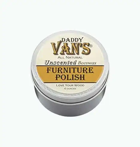 Product Image of the Daddy Van's All Natural Unscented Beeswax Wood Polish