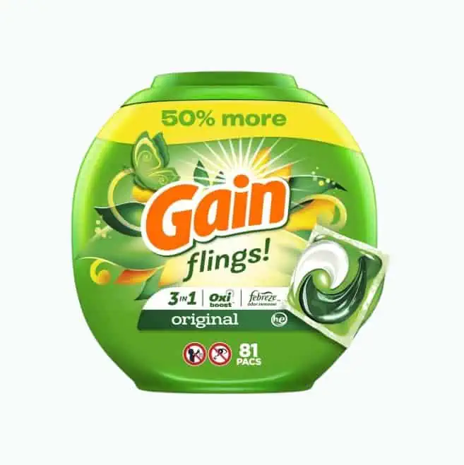 Product Image of the Gain Flings Laundry Detergent