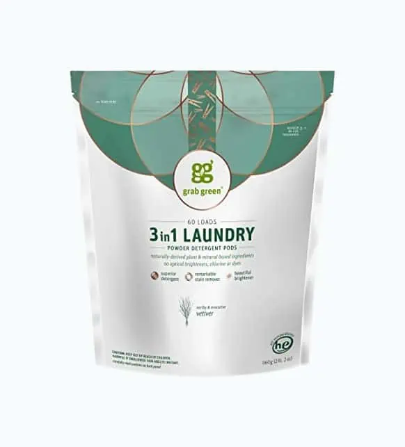 Product Image of the Grab Green Natural 3 in 1 Laundry Detergent Pods