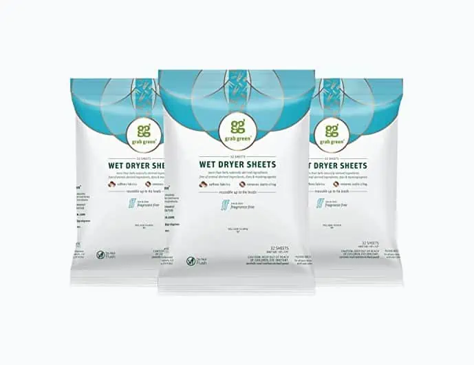 Product Image of the Grab Green Natural Wet Dryer Sheets 