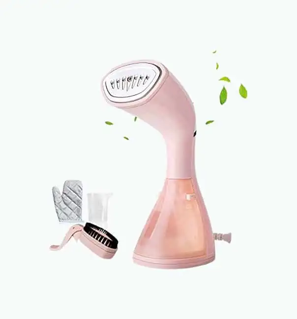 Product Image of the HHSUC Pink Handheld Garment Steamer