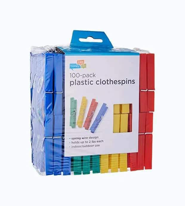 Product Image of the Honey-Can-Do Colored Plastic Clothespins