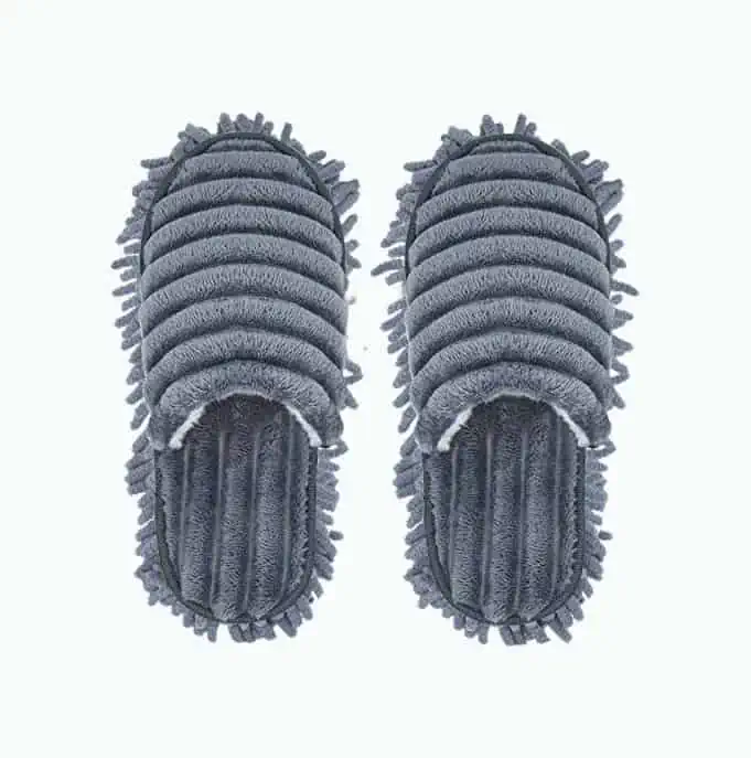 Product Image of the Microfiber Dust Cleaning Slippers