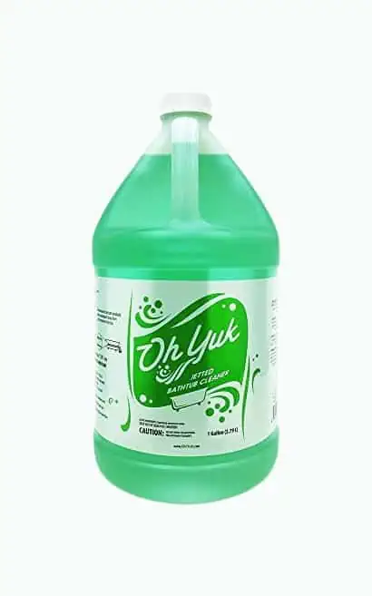 Product Image of the Oh Yuk Jetted Tub Cleaner for Jet Tubs, Bathtubs, Whirlpools, The Most Effective Jetted Tub Cleaner, Septic Safe, 32 Cleanings per Bottle - 1 Gallon
