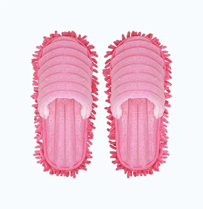 Product Image of the Pink Microfiber House Slippers