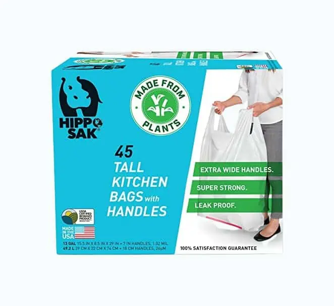 Product Image of the Plant-Based - Hippo Sak Tall Kitchen Bags