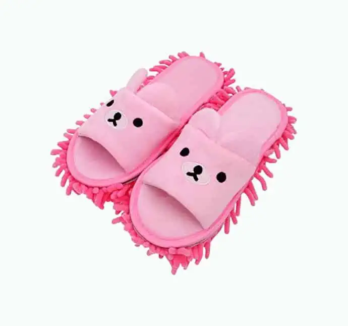 Product Image of the Selric Bear Microfiber Mop Slippers