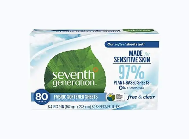 Product Image of the Seventh Generation Dryer Sheets, Free & Clear