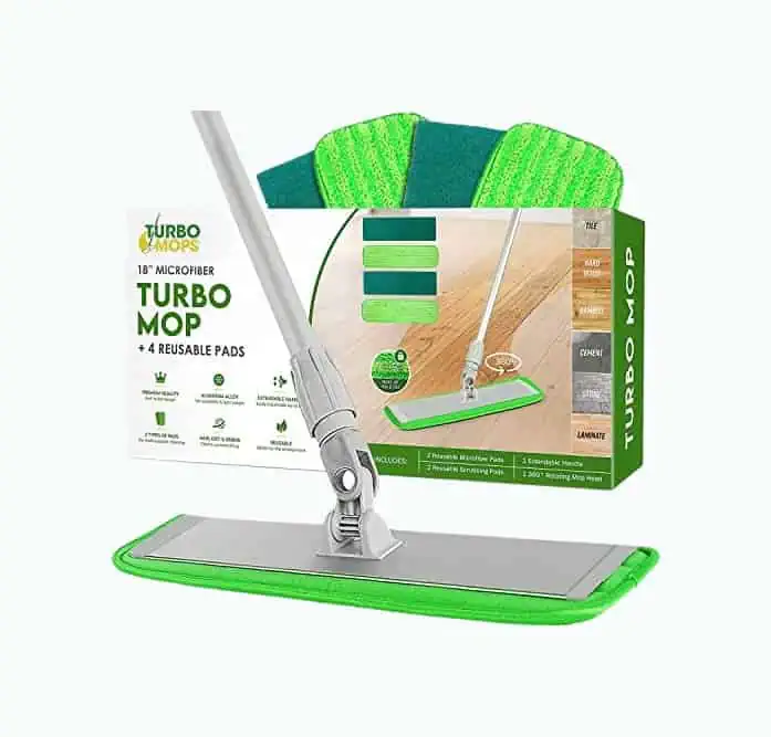 Product Image of the Turbo Microfiber Mop Floor Cleaning System