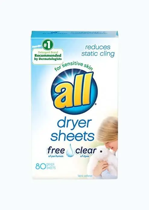 Product Image of the all Fabric Softener Dryer Sheets 