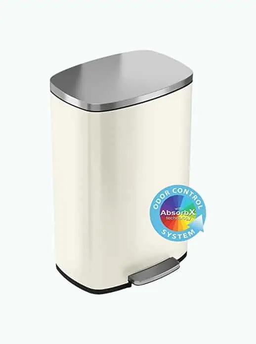 Product Image of the iTouchless SoftStep Ivory Trash Can